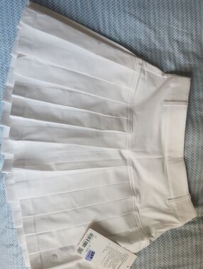lululemon athletica White Pleated Athletic Skirt